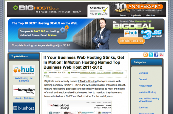 Top 10 Web Hosting