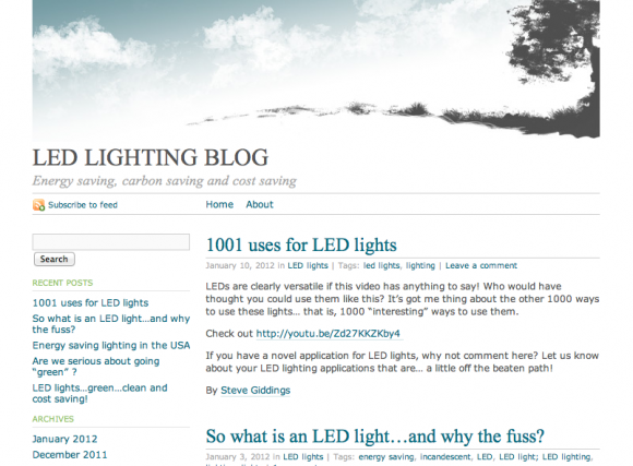 LED Lights go green save money