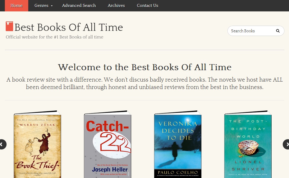 Best Books Of All Time - Blog Search Engine